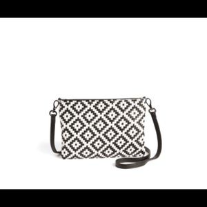 Deux Lux Freida Faux crossbody woven clutch